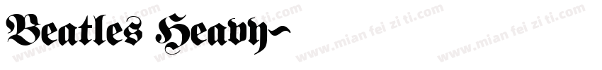 Beatles Heavy字体转换